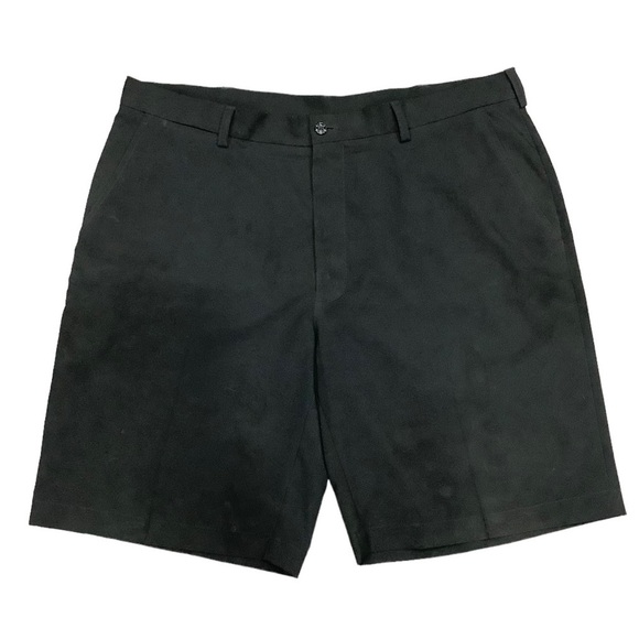 Men's PGA Tour 38 Large Chino Khakis Shorts Golf Black Lightweight 5 Pocket NWOT - Picture 2 of 6